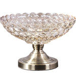 Pedestal Crystal Glass Fruit Bowl