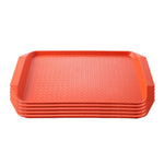 Rectangular Serving Tray Set of 5 Orange