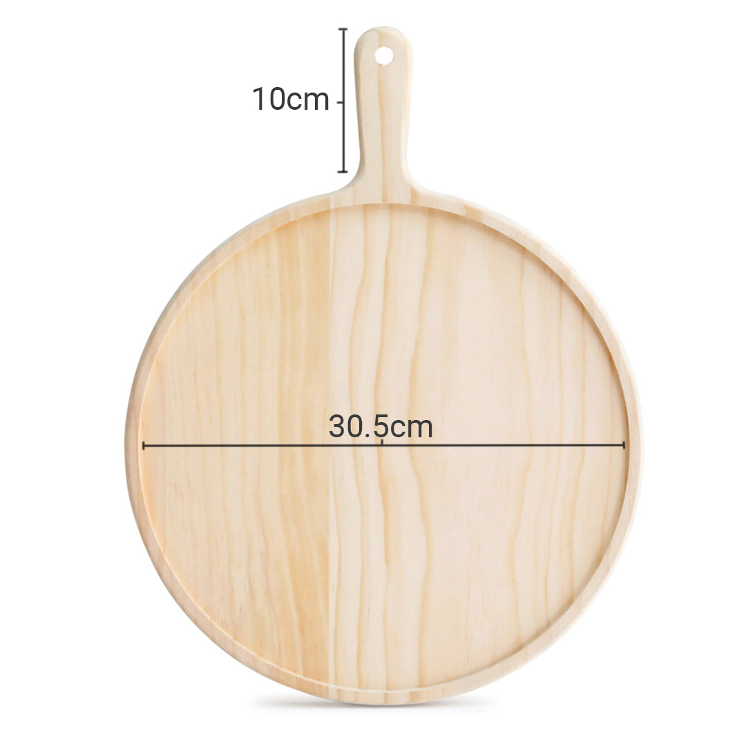 12 inch Round PremiumWooden Board Paddle