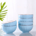Blue Ceramic Dinnerware Set of 10