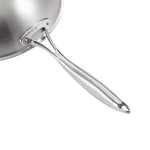 18/10 Stainless Steel 30cm Frying Pan Non Stick Interior with Lid
