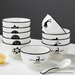 White Antler Printed Ceramic Dinnerware Set of 13