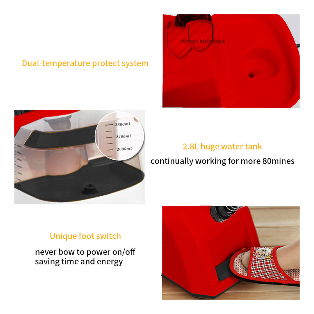 Professional Garment Steamer 80MINS Red