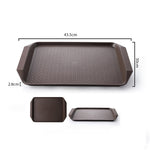 Rectangular Serving Tray Set of 5 Coffee