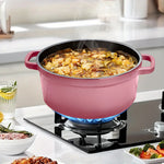 Cast Iron Porcelain Casserole 3.6L Pink 24cm
