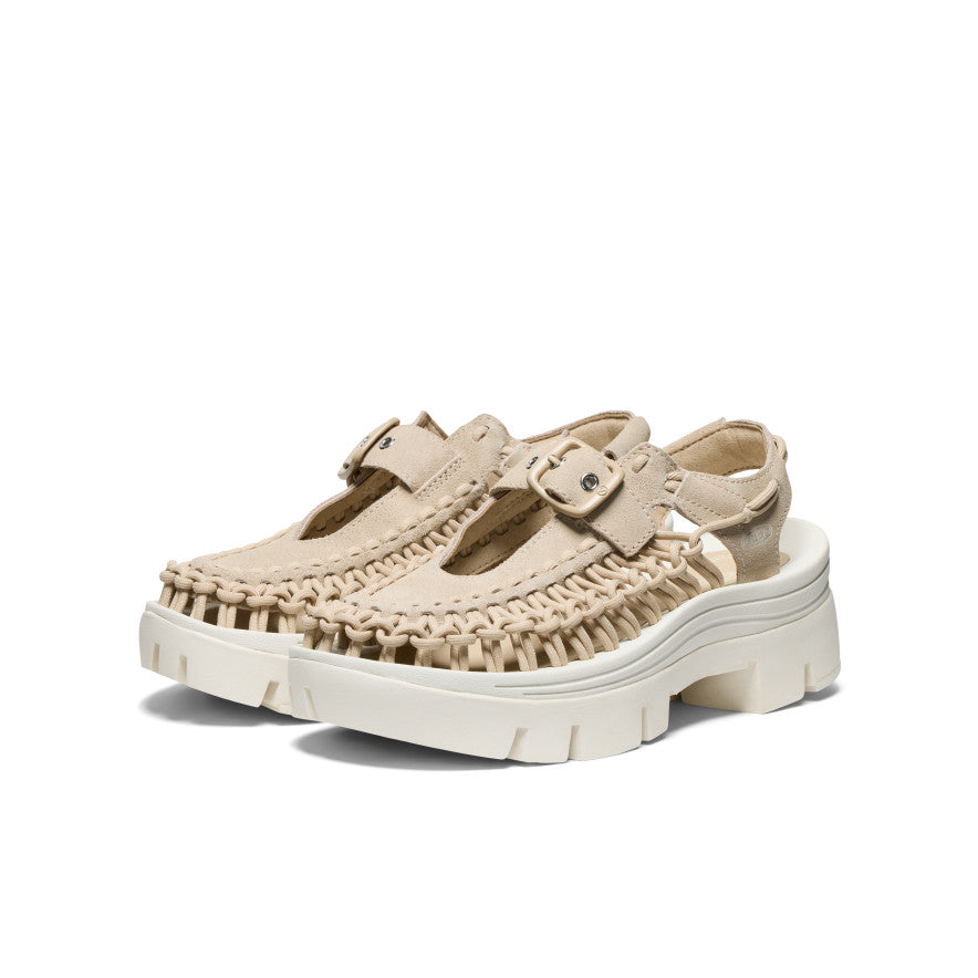 All Gender UNEEK PLT Mary Jane Sneaker|Safari/Star White