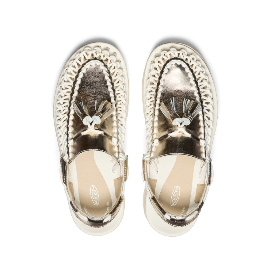 All Gender UNEEK PLT Tassel Sneaker|Champagne Gold/Star White