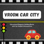 90pcs Vroom Car City Magnetic Brick Car Set | Educational | Stem Learning