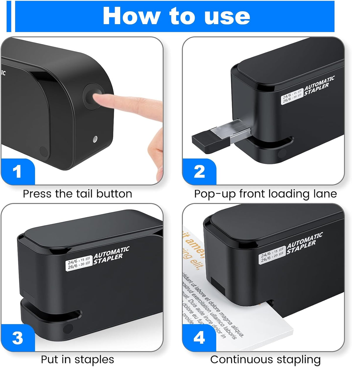 Automatic Stapler for Office and Home