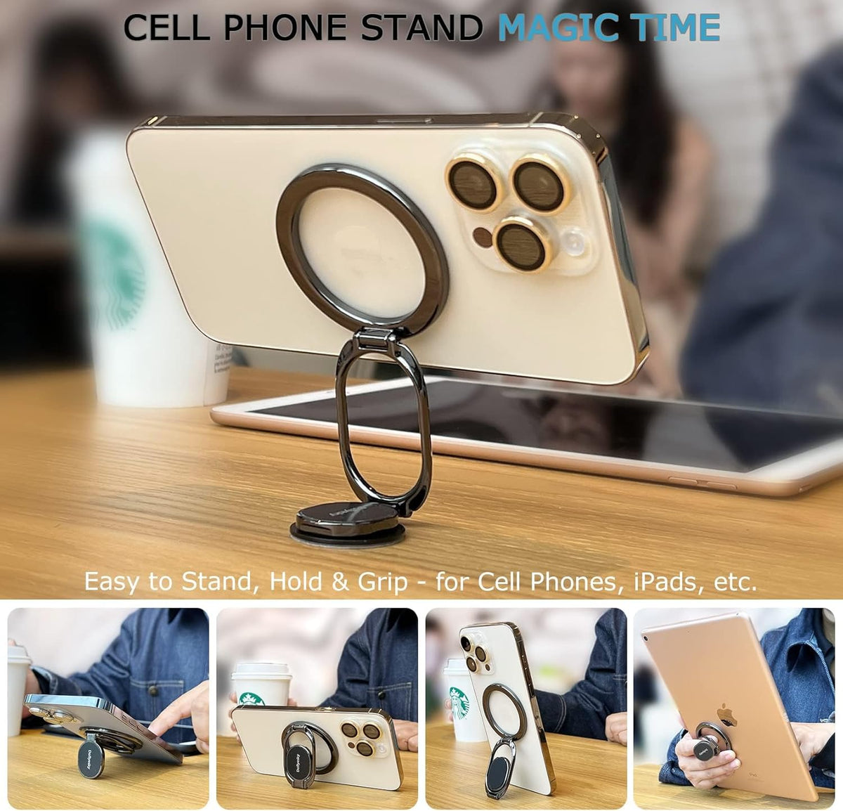 Magnetic Phone Ring Holder with Magsafe
