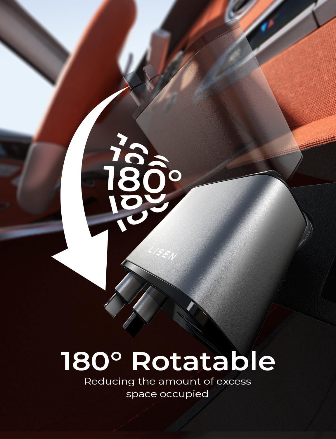 Retractable Car Charger, 4 in 1 Fast Car Charging