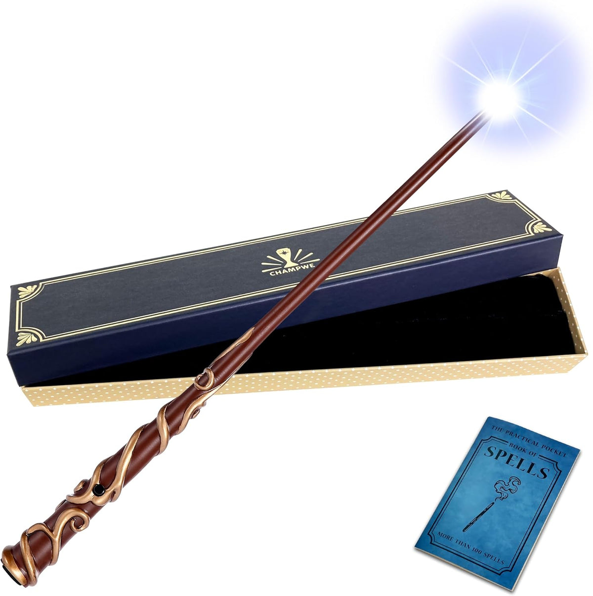 Light Up Magic Wizard Wand Rechargeable Illuminating Toy