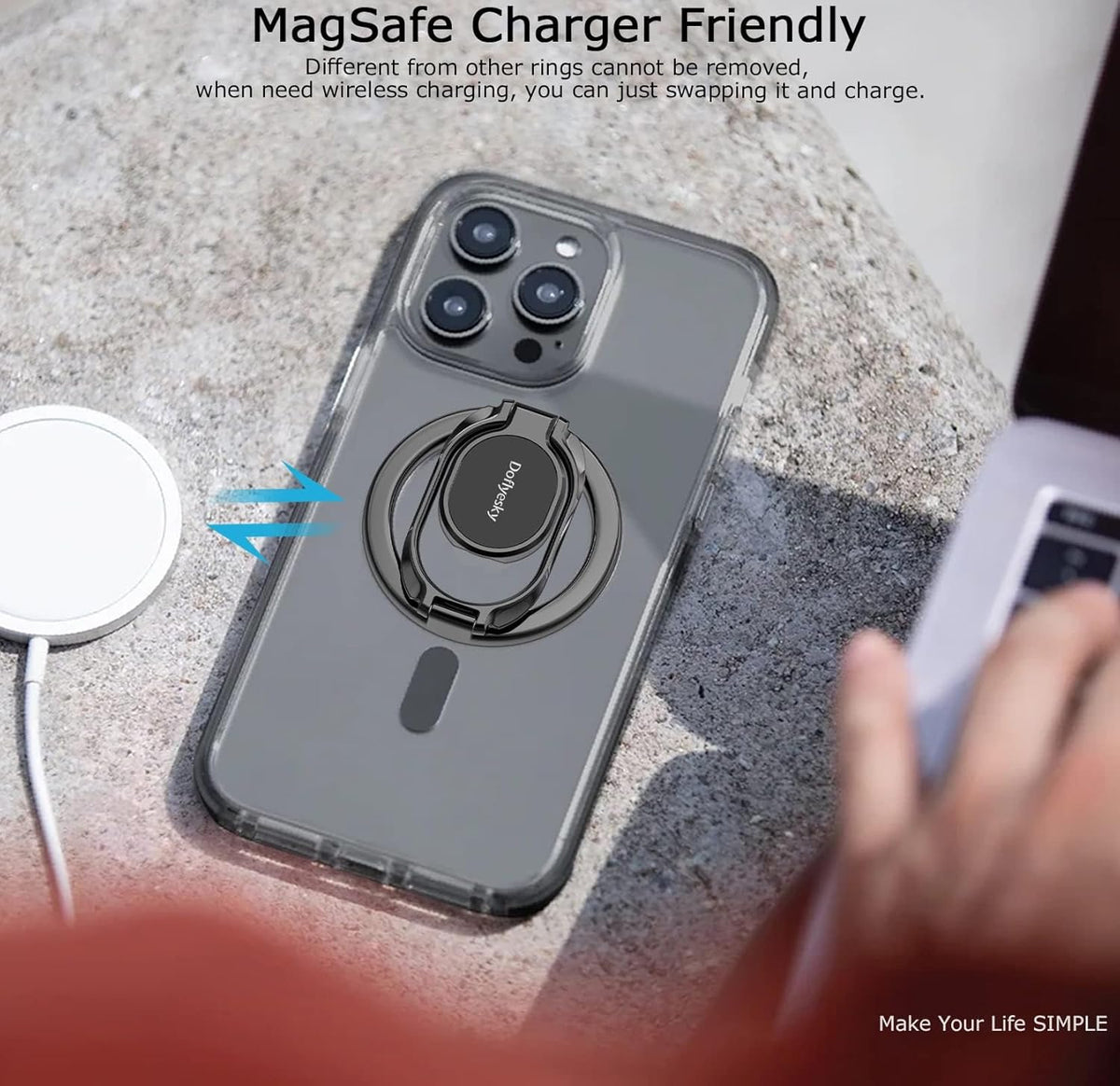 Magnetic Phone Ring Holder with Magsafe
