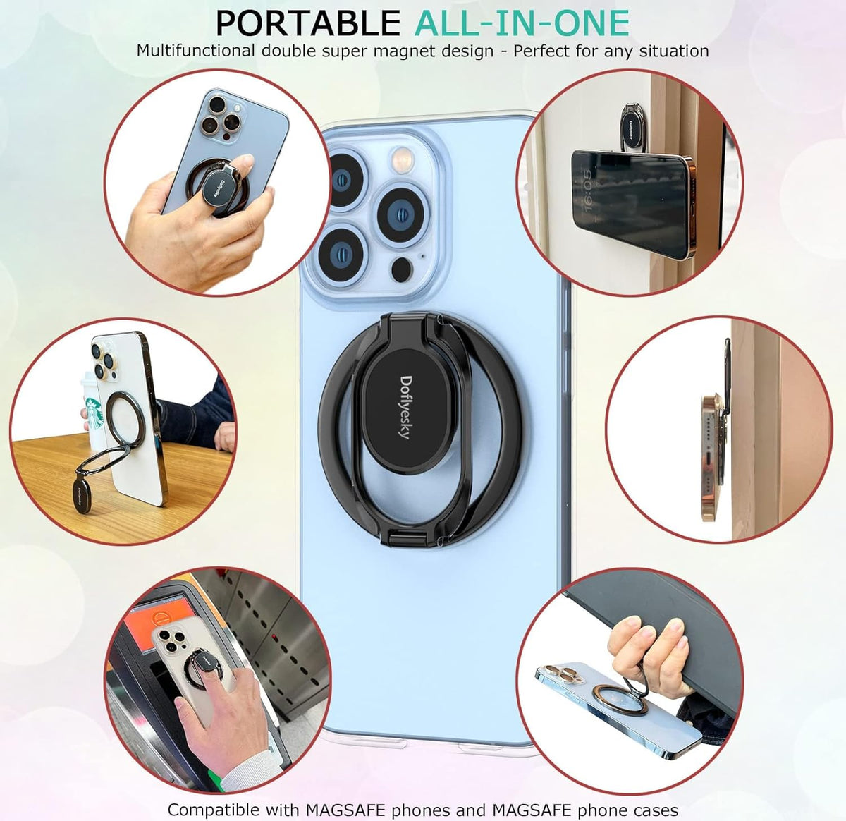 Magnetic Phone Ring Holder with Magsafe