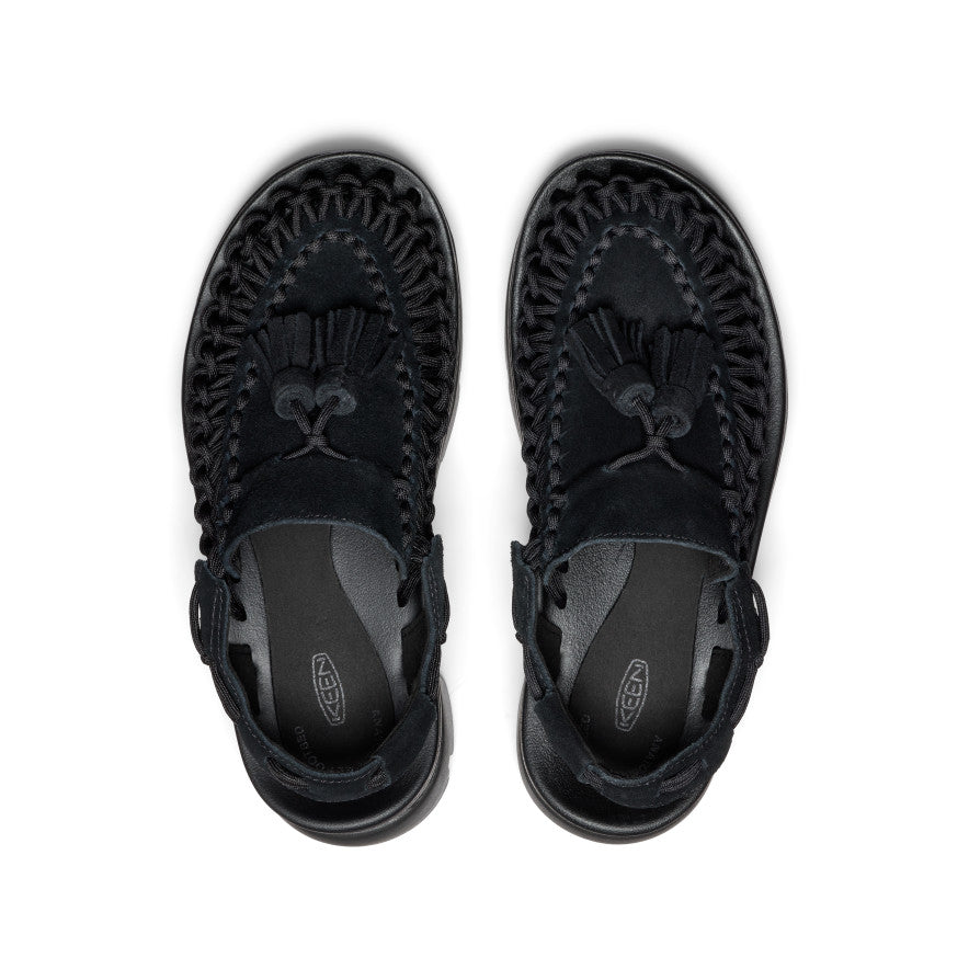 All Gender UNEEK PLT Tassel Sneaker|Black/Black