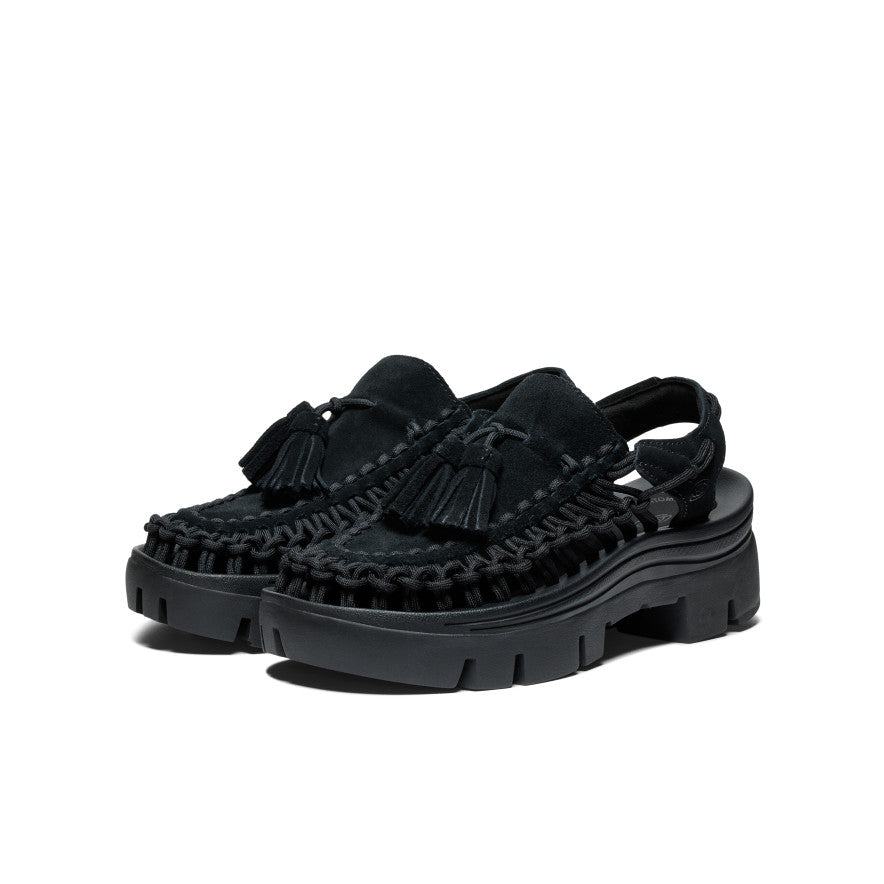 All Gender UNEEK PLT Tassel Sneaker|Black/Black