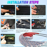 Car Underglow Neon Accent Strip Lights 300 LEDs Multi Color RGB-IC