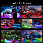 Car Underglow Neon Accent Strip Lights 300 LEDs Multi Color RGB-IC