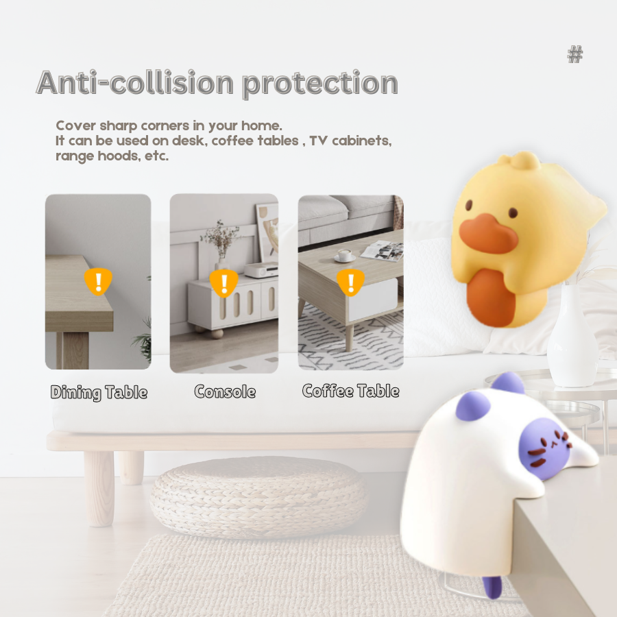 4pcs Silicone Corner Edge Protector | Prevent sharp corner | No more bumps injury