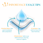 100% Premium Cotton Dry Wipes