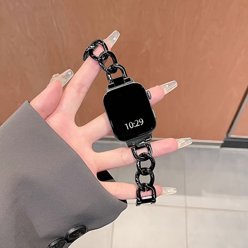 Women Smart Watch with Fashion adjustable denim chain bracelet