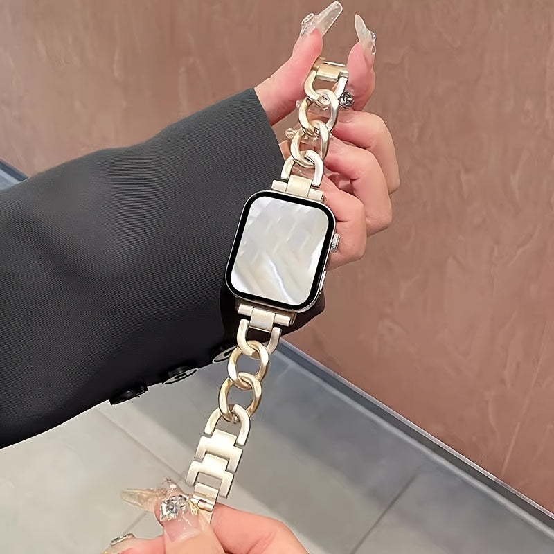 Women Smart Watch with Fashion adjustable denim chain bracelet