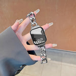 Women Smart Watch with Fashion adjustable denim chain bracelet