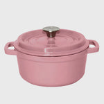 Cast Iron Porcelain Casserole 2.7L Pink 22cm