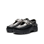 All Gender UNEEK PLT Mary Jane Sneaker|Silver/Black