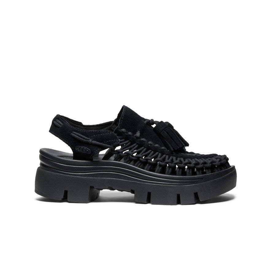 All Gender UNEEK PLT Tassel Sneaker|Black/Black