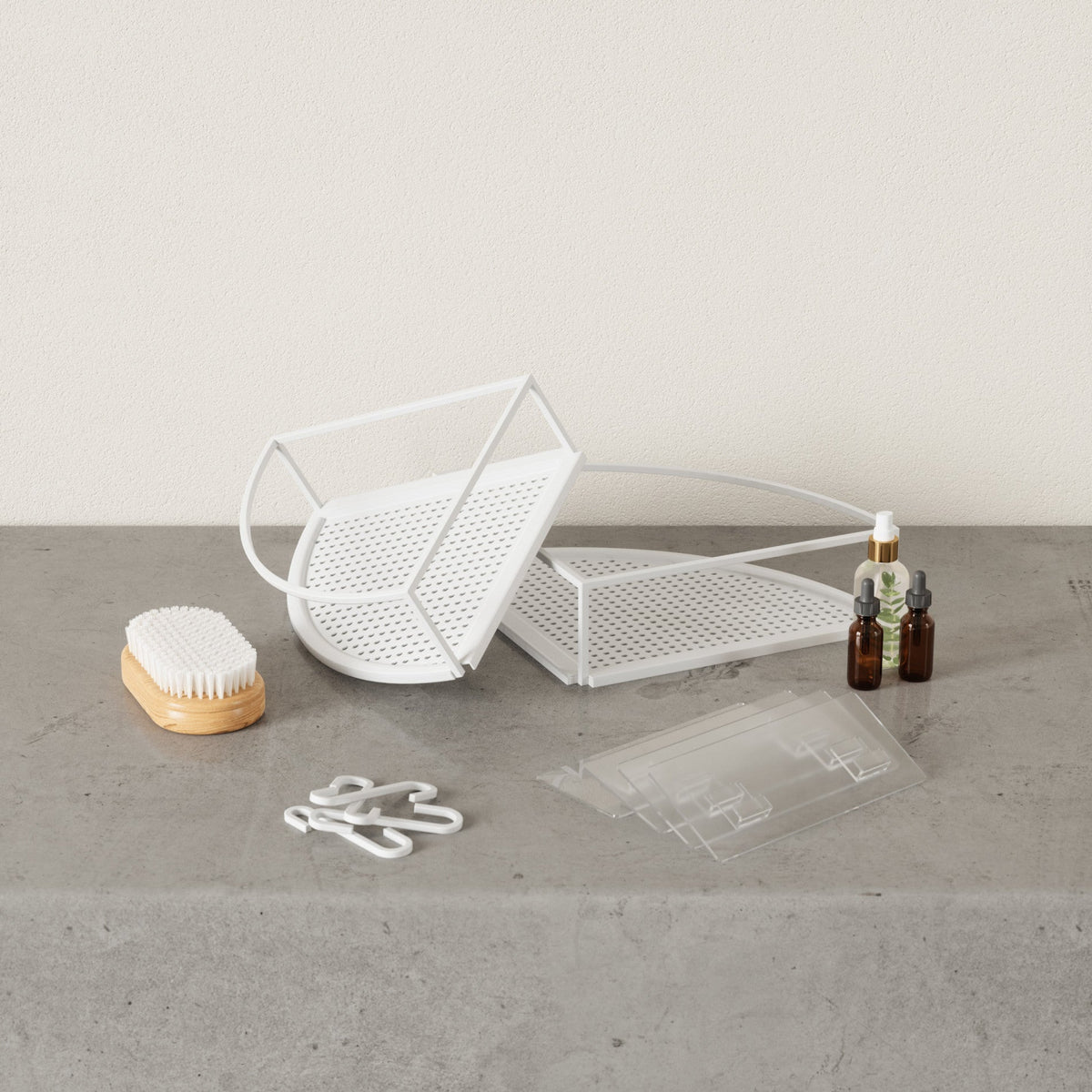 Cubiko Adhesive Corner Bins, Set of 2