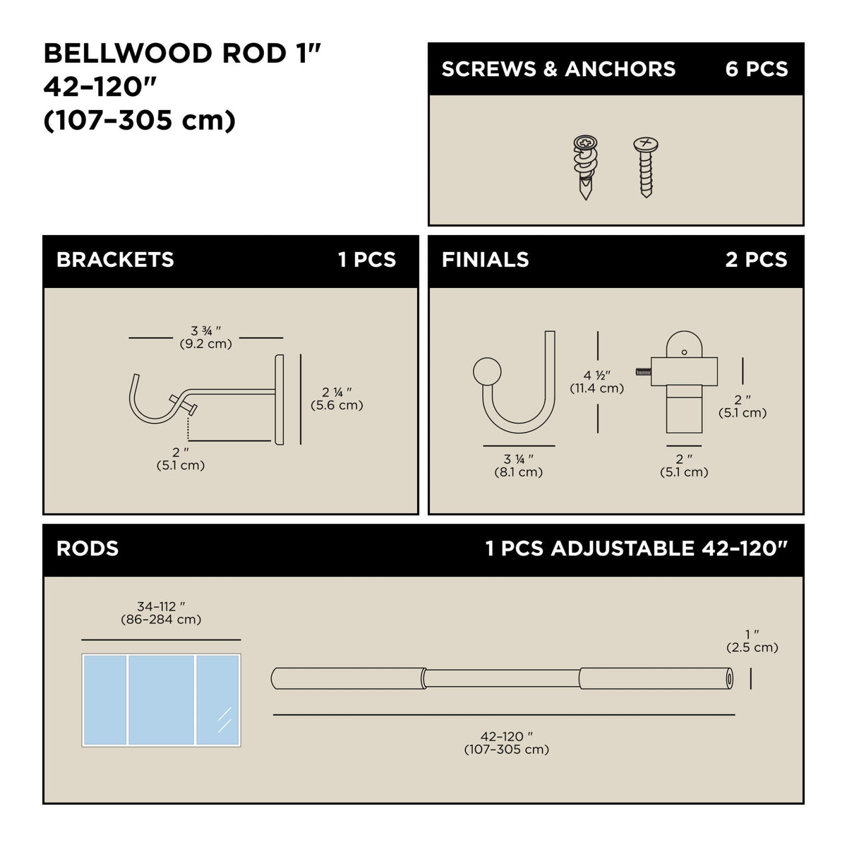 Bellwood Curtain Rod