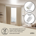 Anywhere Curtain Rod & Room Divider